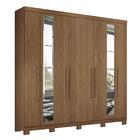Guarda Roupa Casal Master New 8.4 8 Portas Com Espelho E Pés
