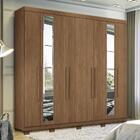 Guarda Roupa Casal Master New 8.4 8 Portas Com Espelho E Pés