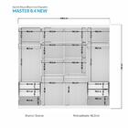 Guarda Roupa Casal Master New 8.4 8 Portas - Santos Andirá