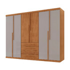 Guarda Roupa Casal Matteo 100 Mdf 6 Portas E 4 Gavetas Modern