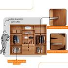 Guarda Roupa Casal Matteo 100 Mdf 6 Portas E 4 Gavetas Modern