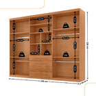 Guarda Roupa Casal Matteo 100 Mdf 6 Portas E 4 Gavetas Modern