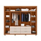 Guarda-roupa Casal Maximus 6 Portas 6 Gavetas Freijo/off Whit