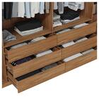 Guarda Roupa Casal Maximus 6 Portas 6 Gavetas Marrom Caemmun