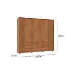 Guarda Roupa Casal Maximus 6 Portas 6 Gavetas Marrom Caemmun