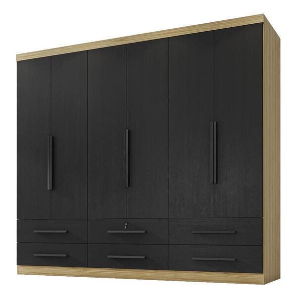 Guarda Roupa Casal Maximus Plus 6 Portas E 6 Gavetas - Zanzin