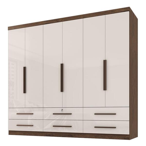Guarda Roupa Casal Maximus Plus 6 Portas E 6 Gavetas - Zanzin