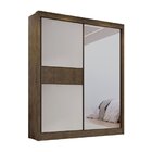 Guarda Roupa Casal Mdf 2 Portas 3 Gavetas Com Espelho Grécia