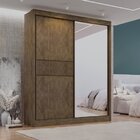Guarda Roupa Casal Mdf 2 Portas 3 Gavetas Com Espelho Grécia