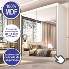 Guarda Roupa Casal Mdf 2 Portas Com Espelho 6 Gavetas Califor
