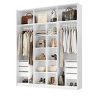 Guarda-roupa Casal Mdf 3 Portas 1 Com Espelho 2,27 Cm Style B