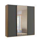 Guarda-roupa Casal Mdf 3 Portas 1 Com Espelho 2,27 Cm Style F
