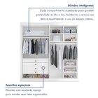 Guarda Roupa Casal Mdf 4 Portas 4 Gavetas Bergamo Branco