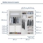 Guarda Roupa Casal Mdf 4 Portas 4 Gavetas Bergamo Branco
