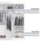 Guarda Roupa Casal Mdf 4 Portas 4 Gavetas Bergamo Branco