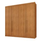 Guarda Roupa Casal Mdf 4 Portas 4 Gavetas Bergamo Cinamomo