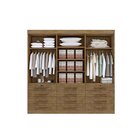 Guarda Roupa Casal Mdf 6 Portas 12 Gavetas Marselha Plus Ypê