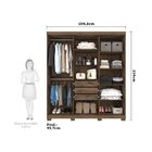 Guarda-roupa Casal Mdf 6 Portas 3 Gavetas 4 Espelhos Clara Pa
