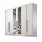 Guarda Roupa Casal Mdf 6 Portas 6 Gavetas Com Espelho Reno Br