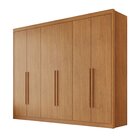 Guarda Roupa Casal Mdf 6 Portas 8 Gavetas Bergamo Cinamomo