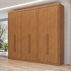 Guarda Roupa Casal Mdf 6 Portas 8 Gavetas Bergamo Cinamomo