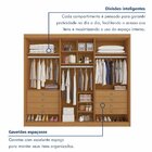 Guarda Roupa Casal Mdf 6 Portas 8 Gavetas Bergamo Cinamomo/of