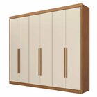 Guarda Roupa Casal Mdf 6 Portas 8 Gavetas Bergamo Cinamomo/of