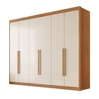 Guarda Roupa Casal Mdf 6 Portas 8 Gavetas Bergamo Cinamomo/of