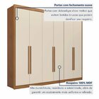 Guarda Roupa Casal Mdf 6 Portas 8 Gavetas Bergamo Cinamomo/of