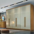 Guarda Roupa Casal Mdf 6portas 6gavetas Reno Cumaru Fendi