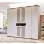 Guarda-roupa Casal Mdf 8 Portas 6 Gavetas Santorini Panan Móv