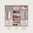 Guarda-roupa Casal Mdf 8 Portas 6 Gavetas Santorini Panan Móv