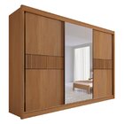 Guarda-roupa Casal Mdf Com Espelho 3 Portas 6 Gavetas Miami R