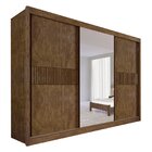Guarda-roupa Casal Mdf Com Espelho 3 Portas 6 Gavetas Miami R
