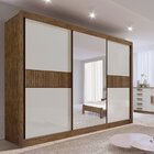 Guarda-roupa Casal Mdf Com Espelho 3 Portas 6 Gavetas Miami R