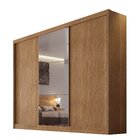 Guarda-roupa Casal Mdf Com Espelho 3 Portas 6 Gavetas Soberan