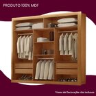 Guarda Roupa Casal Mdf Com Espelho 3 Portas De Correr Alice E