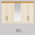 Guarda-roupa Casal Mdf Com Espelhos 6 Portas 4 Gavetas 201cm