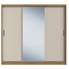 Guarda Roupa Casal Mdf Demobile Dalila 3 Portas Com Espelho