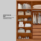 Guarda Roupa Casal Mdf Demobile Dalila 3 Portas Com Espelho