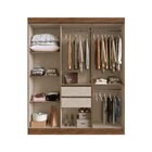 Guarda Roupa Casal Mdf New York 21706 6 Portas 2 Gavetas Cast