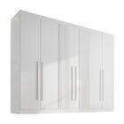 Guarda-roupa Casal Mdf Ripado 6 Portas 6 Gavetas Paris Plus