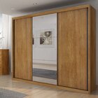 Guarda-roupa Casal Mdf Vegas 3pts 6gav Com Espelho