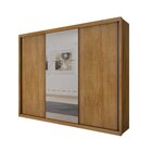 Guarda-roupa Casal Mdf Vegas 3pts 6gav Com Espelho