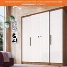 Guarda Roupa Casal Mdp 4 Portas  2 Gavetas  Miami Cor: Noguei