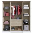 Guarda Roupa Casal Mdp 4 Portas  2 Gavetas Miami Cor: Branco