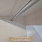 Guarda Roupa Casal Mdp 6 Portas 2 Gavetas Slim Branco