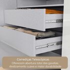 Guarda Roupa Casal Mdp 8 Portas 4 Gavetas Slim Branco