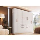 Guarda Roupa Casal Mdp 8 Portas  2 Gavetas 2 Basculantes  Cat
