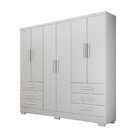 Guarda Roupa Casal Mdp Dakar 6pts 6gav Branco